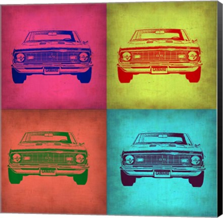 Framed Chevy Camaro Pop Art 1 Print