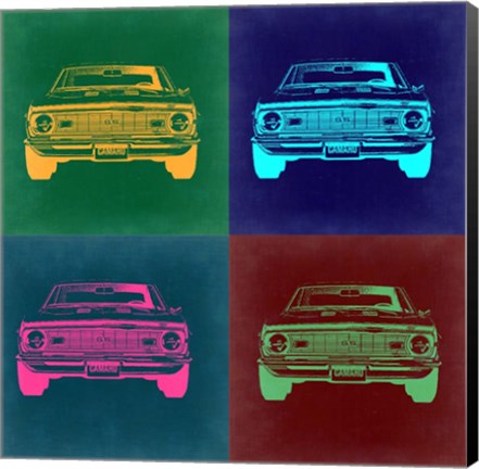 Framed Chevy Camaro Pop Art 2 Print