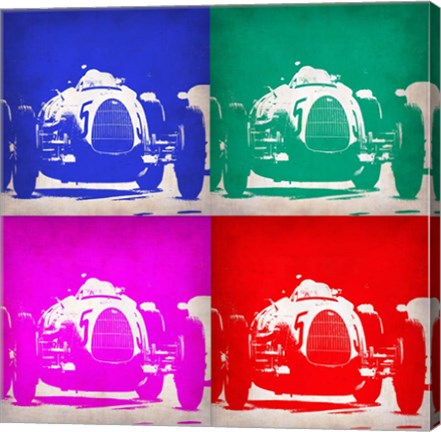 Framed Audi Autounion Pop Art 1 Print