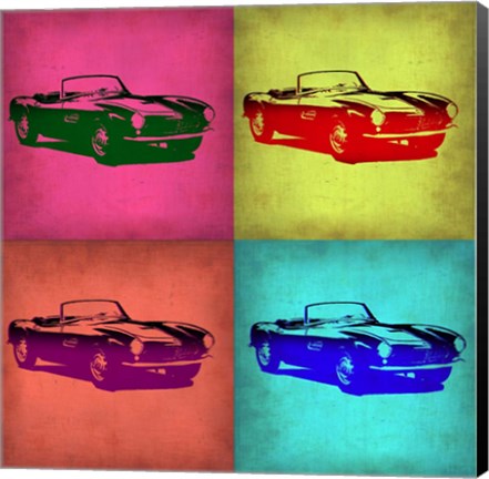 Framed BMW 507 Pop Art 1 Print