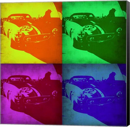 Framed Racing Ferrari Pop Art 1 Print