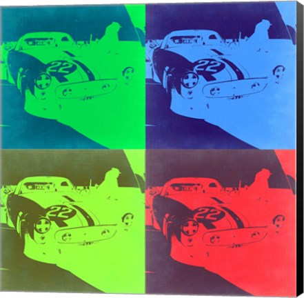 Framed Racing Ferrari Pop Art 2 Print