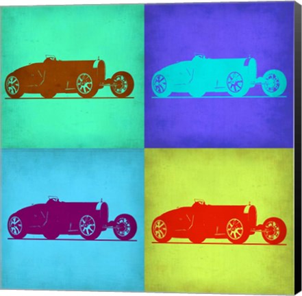 Framed Bugatti Pop Art 1 Print