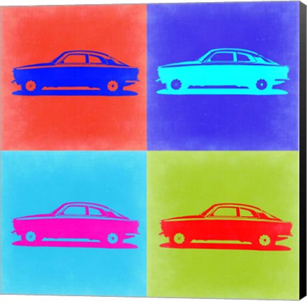 Framed Alfa Romeo Gulia Pop Art 2 Print