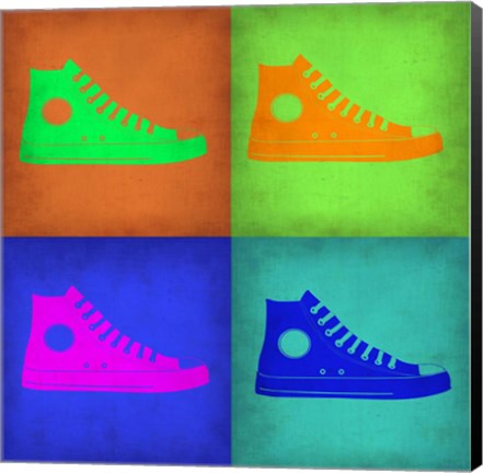 Framed Shoe Pop Art 1 Print