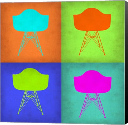 Framed Eames Chair Pop Art 1 Print