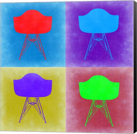 Framed Eames Chair Pop Art 3 Print