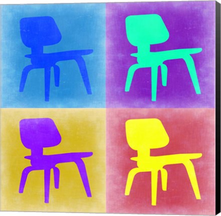 Framed Eames Chair Pop Art 4 Print