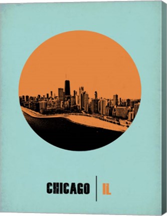 Framed Chicago Circle 1 Print