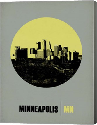 Framed Minneapolis Circle 2 Print