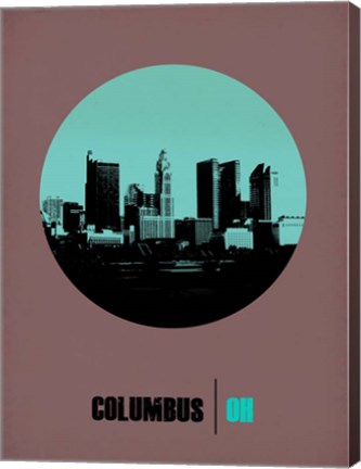 Framed Columbus Circle 2 Print