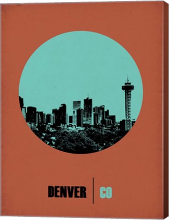 Framed Denver Circle 1 Print