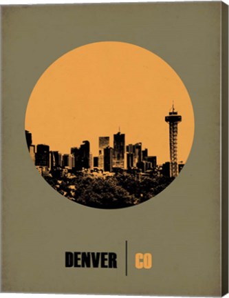 Framed Denver Circle 2 Print