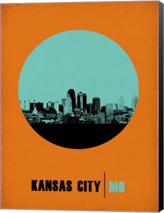 Framed Kansas City Circle 1 Print