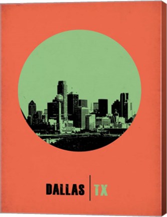 Framed Dallas Circle 2 Print