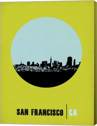 Framed San Francisco Circle 2 Print