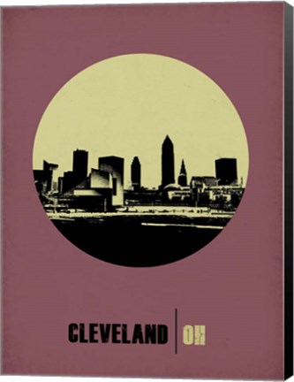 Framed Cleveland Circle 1 Print