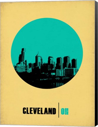 Framed Cleveland Circle 2 Print