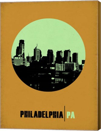 Framed Philadelphia Circle 1 Print