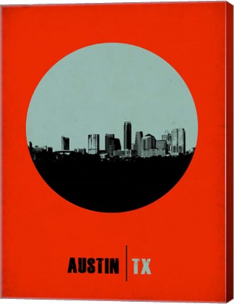 Framed Austin Circle 2 Print