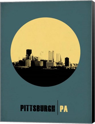 Framed Pittsburgh Circle 1 Print