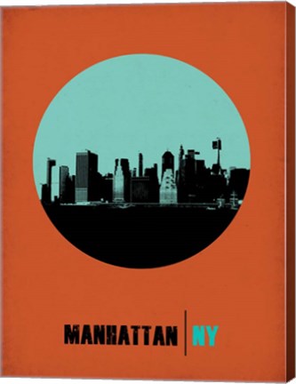 Framed Manhattan Circle 1 Print