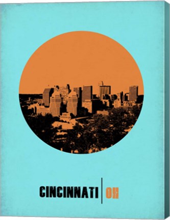 Framed Cincinnati Circle 1 Print