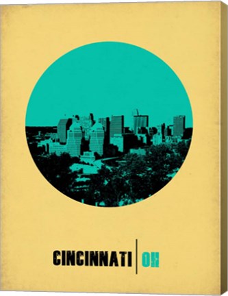 Framed Cincinnati Circle 2 Print