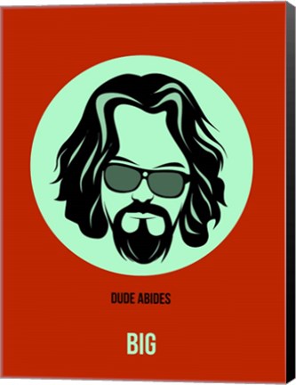 Framed Dude Abides 2 Print