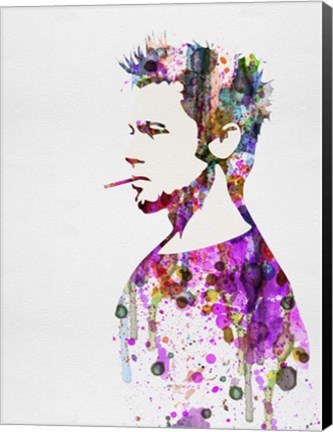 Framed Fight Club Watercolor Print