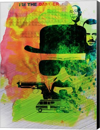 Framed Heisenberg Watercolor Print