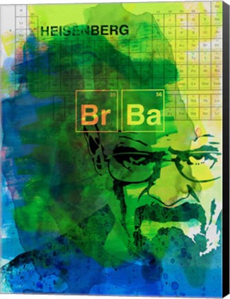 Framed Walter White Watercolor 2 Print