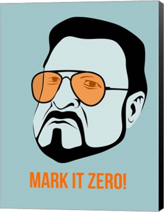 Framed Mark it Zero 1 Print