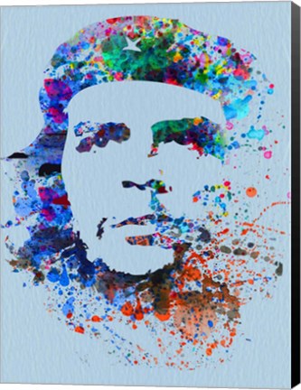 Framed Che Guevara Watercolor Print