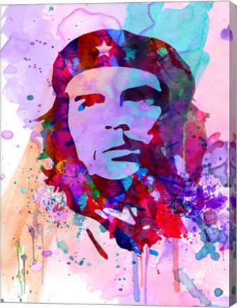 Framed Che Guevara Watercolor 2 Print