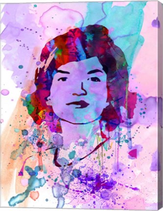 Framed Jackie Kennedy Watercolor Print