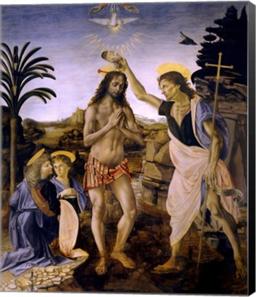Framed Baptism of Christ Print