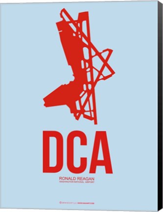 Framed DCA Washington 2 Print