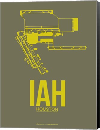 Framed IAH Houston Airport 2 Print