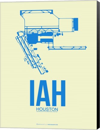 Framed IAH Houston Airport 3 Print