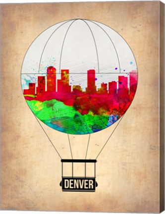 Framed Denver  Air Balloon Print