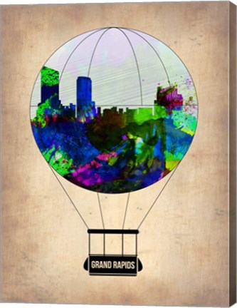 Framed Grand Rapids Air Balloon Print