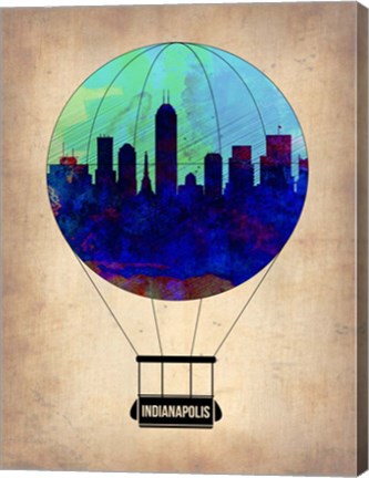 Framed Indianapolis Air Balloon Print