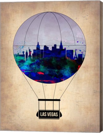 Framed Las Vegas Air Balloon Print