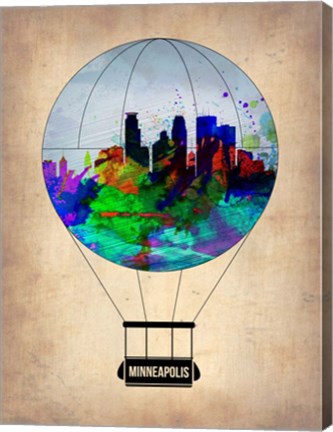 Framed Minneapolis Air Balloon Print