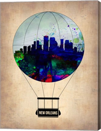 Framed New Orleans Air Balloon Print