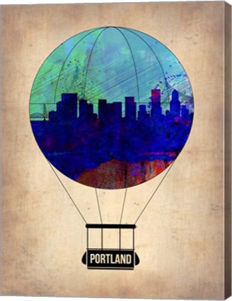 Framed Portland Air Balloon Print