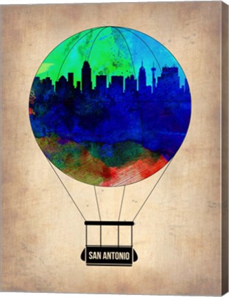 Framed San Antonio Air Balloon Print