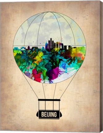 Framed Beijing Air Balloon Print