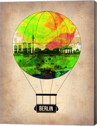 Framed Berlin Air Balloon Print